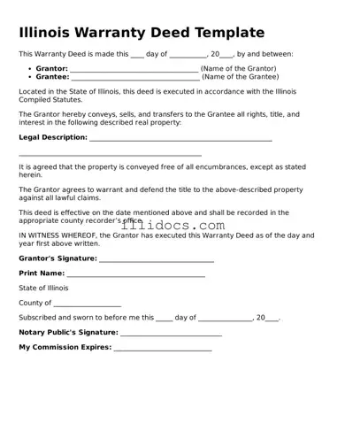 Official  Deed Document for Illinois