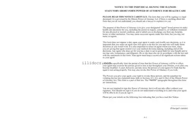 Fillable Illinois Short Power Template in PDF