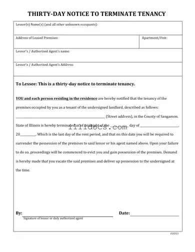 Fillable Illinois Vacate Template in PDF